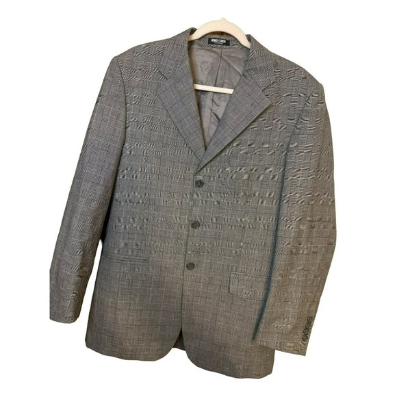 Nino Cardi Made in Italy 100% Wool Men's Gray 2 Button Blazer SZ 38/32R - Picture 4 of 7